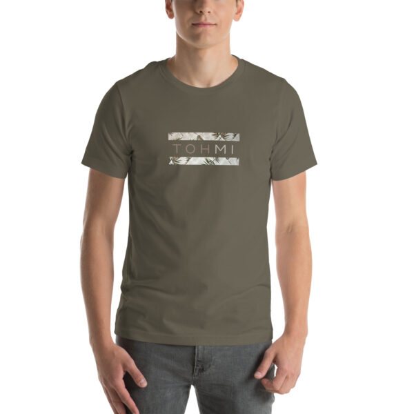 Bamboo Leaves - I M H O T Mirrored Unisex T-Shirt - Image 9