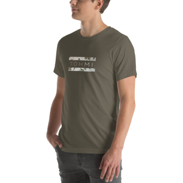 Bamboo Leaves - I M H O T Mirrored Unisex T-Shirt - Image 10