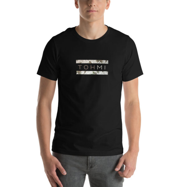 Bamboo Leaves - I M H O T Mirrored Unisex T-Shirt - Image 3