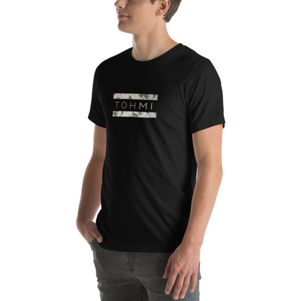 Bamboo Leaves - I M H O T Mirrored Unisex T-Shirt - Image 4