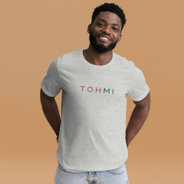 Red/Blue Letters - I M H O T Mirrored Unisex t-shirt - Image 11