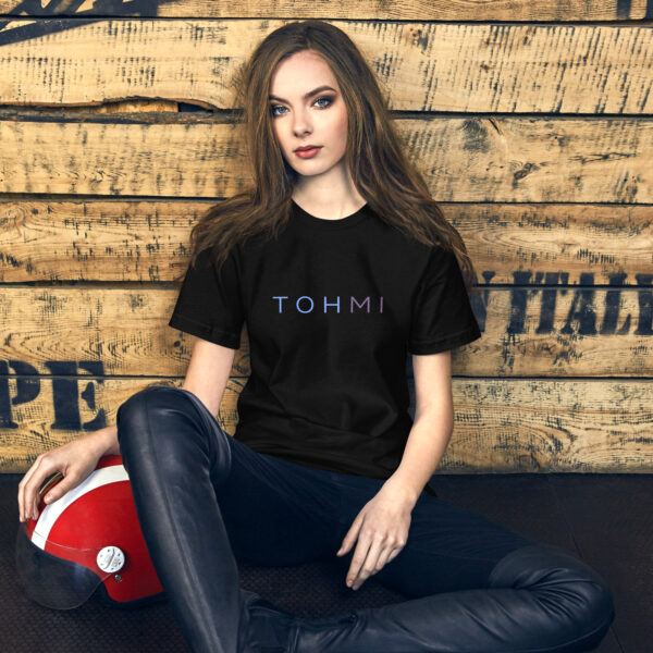 Blue/Purple Letters - I M H O T Mirrored Unisex t-shirt - Image 2