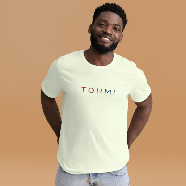 Red/Blue Letters - I M H O T Mirrored Unisex t-shirt - Image 23