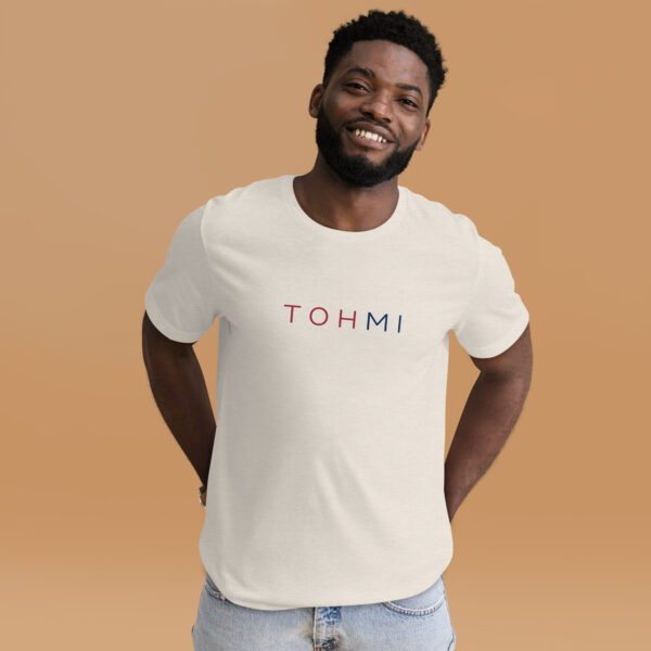 Red/Blue Letters - I M H O T Mirrored Unisex t-shirt - Image 17