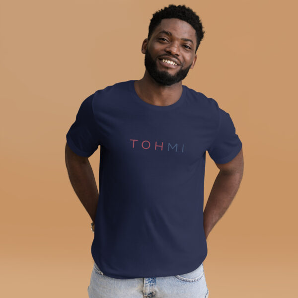 Red/Blue Letters - I M H O T Mirrored Unisex t-shirt - Image 5