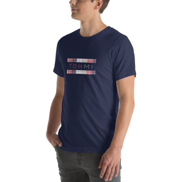 Plaid Print - I M H O T Mirrored Unisex T-Shirt - Image 4