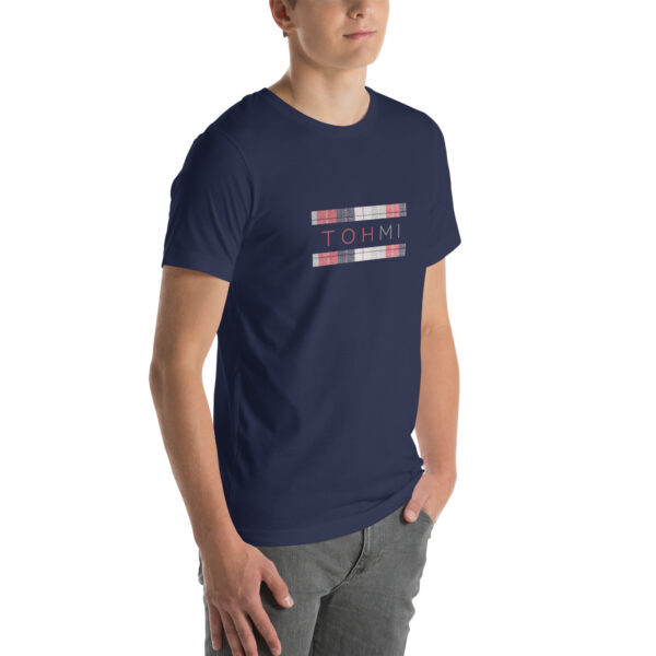 Plaid Print - I M H O T Mirrored Unisex T-Shirt - Image 6
