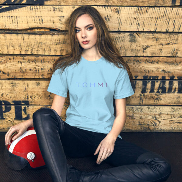 Blue/Purple Letters - I M H O T Mirrored Unisex t-shirt - Image 10