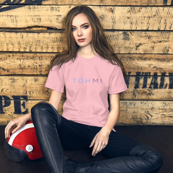 Blue/Purple Letters - I M H O T Mirrored Unisex t-shirt - Image 7