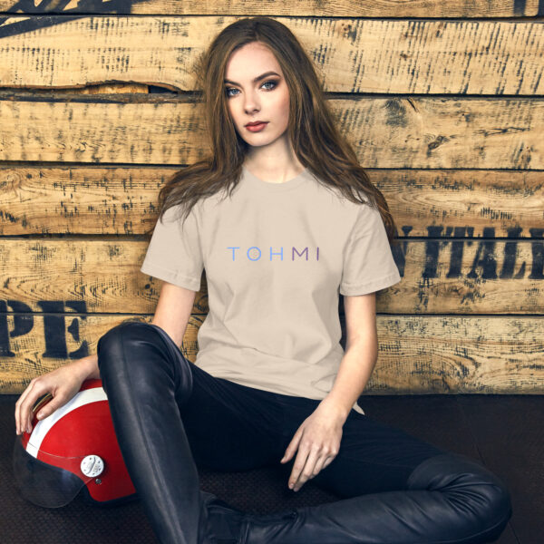 Blue/Purple Letters - I M H O T Mirrored Unisex t-shirt - Image 11