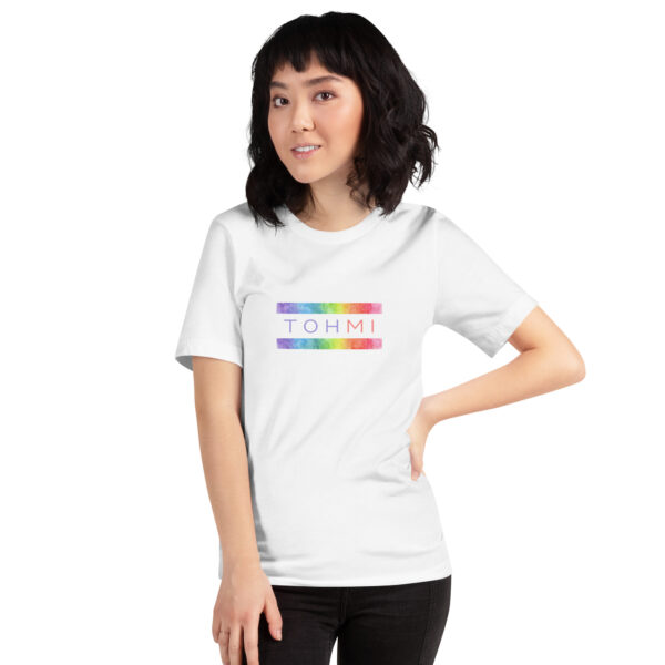 Rainbow Print - I M H O T Mirrored Unisex t-shirt