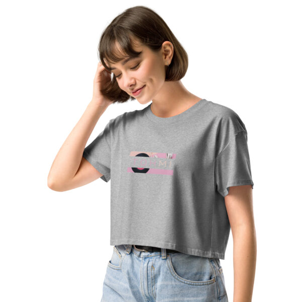 Vinyl/Headphones - I M H O T Mirrored crop top - Image 4