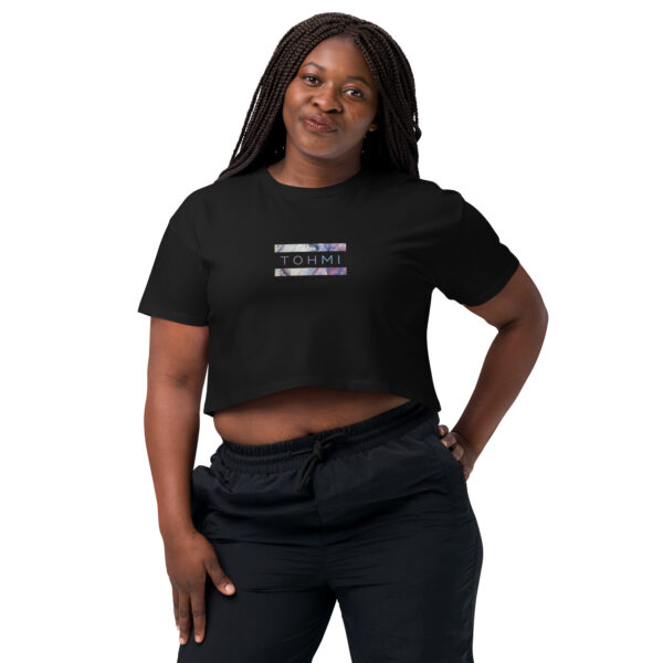 Abstract Artsy - I M H O T Mirrored crop top