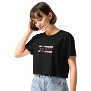 Vinyl/Headphones - I M H O T Mirrored crop top
