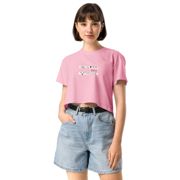 Make Up Print - I M H O T Mirrored crop top - Image 4