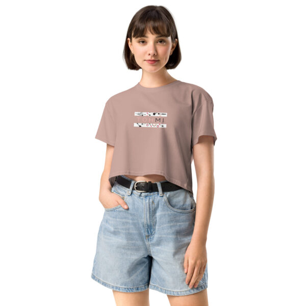 Make Up Print - I M H O T Mirrored crop top - Image 3