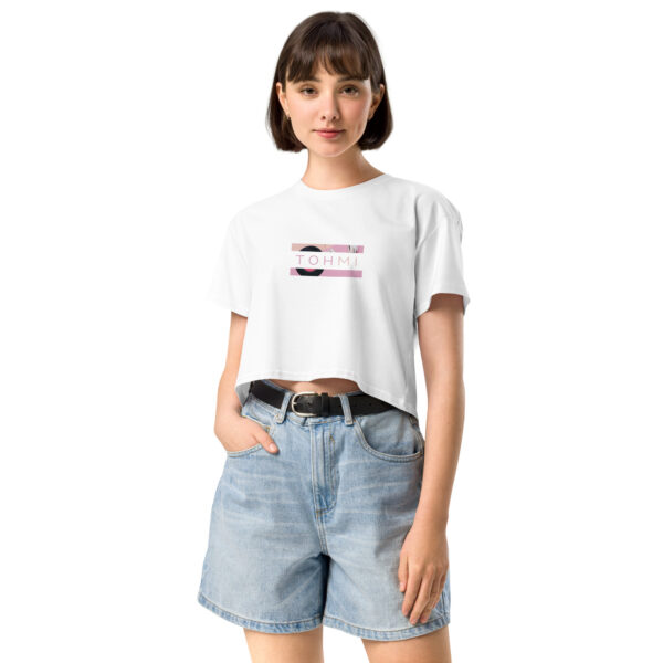 Vinyl/Headphones - I M H O T Mirrored crop top - Image 9